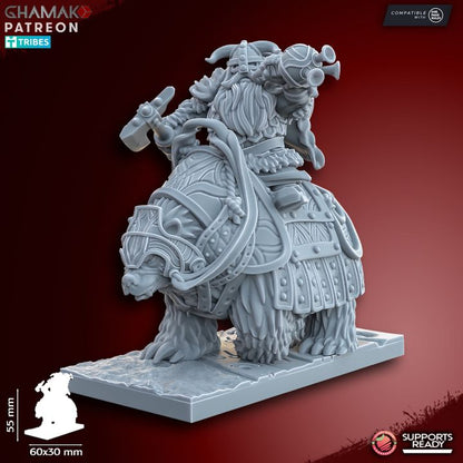 Dwarf Cavalry | 28mm Heroic-Scale Fantasy Cavalry Miniatures