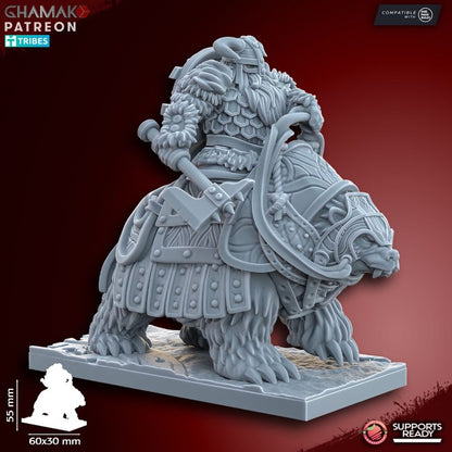 Dwarf Cavalry | 28mm Heroic-Scale Fantasy Cavalry Miniatures