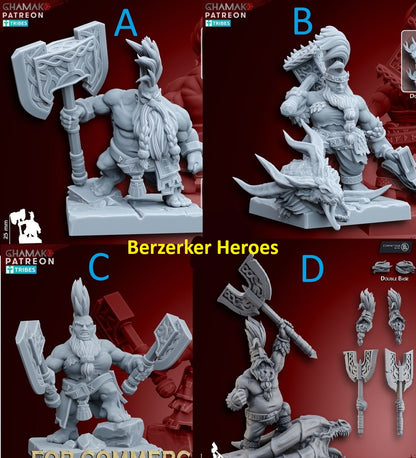 Dwarf Clan Heroes | 28mm Heroic-Scale Fantasy Infantry Miniatures