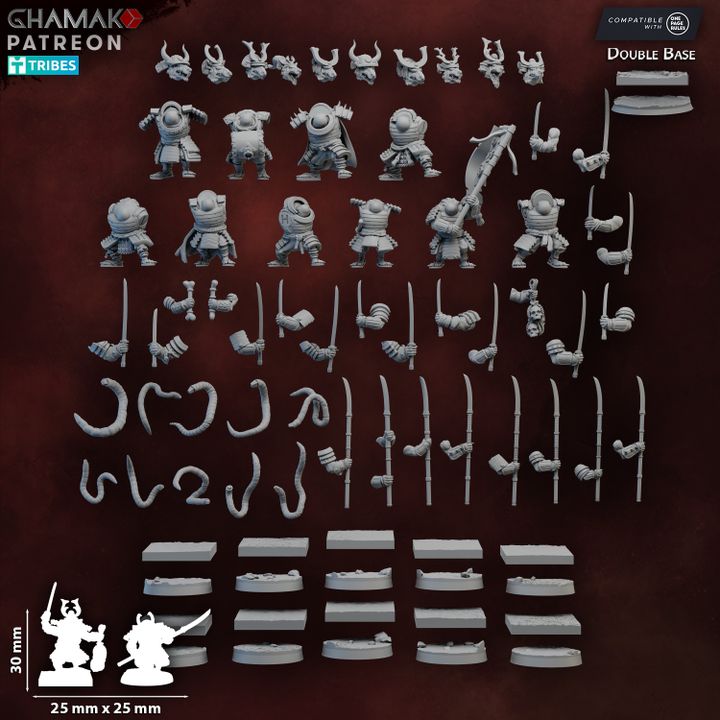 Ratmen Warriors | 28mm Heroic-Scale Fantasy Infantry Miniatures