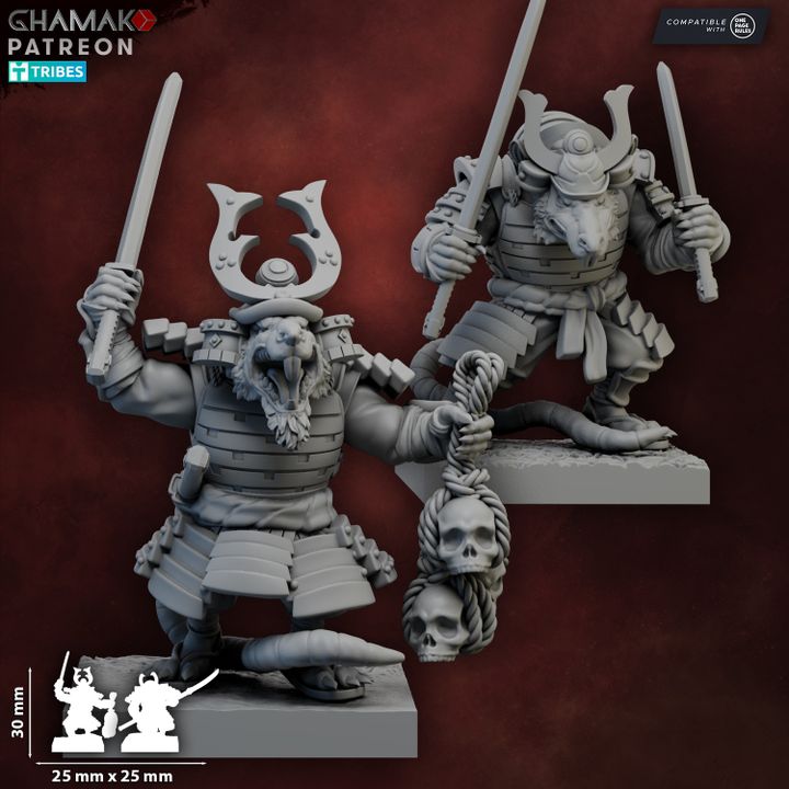 Ratmen Warriors | 28mm Heroic-Scale Fantasy Infantry Miniatures