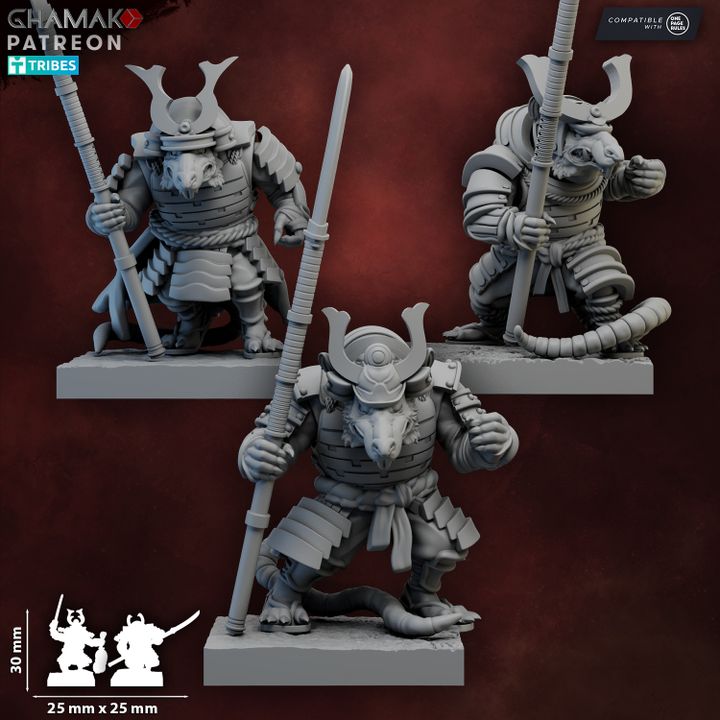 Ratmen Warriors | 28mm Heroic-Scale Fantasy Infantry Miniatures
