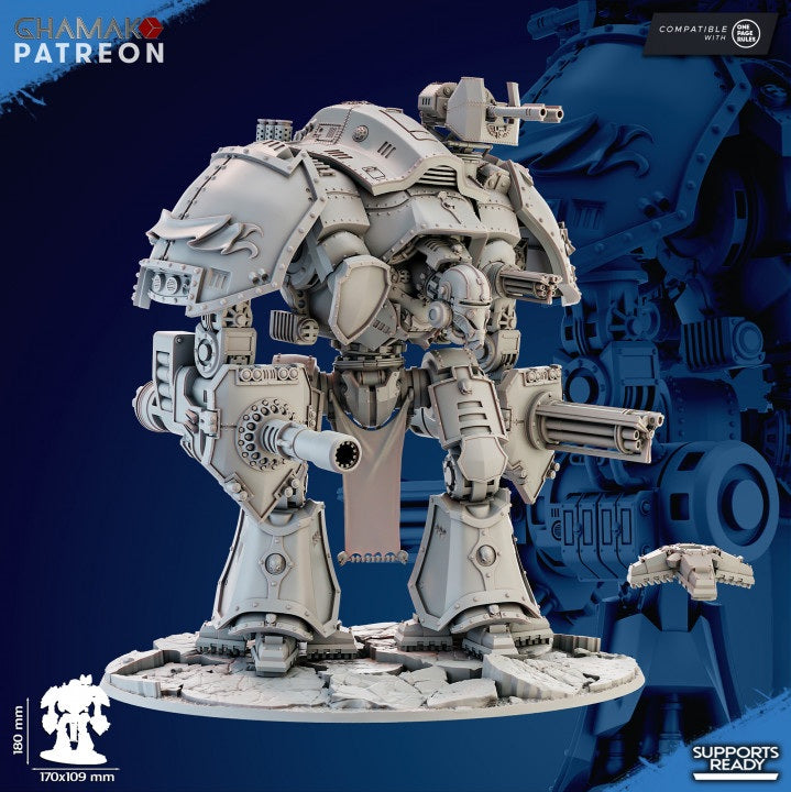 Byzantium Titan Miniature | 32/28mm Heroic-Scale Sci-Fi War Engine