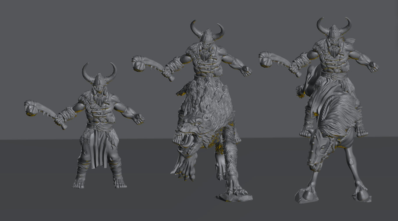 Savage Hillmen Chieftain | 28mm Scale Fantasy Infantry Miniatures