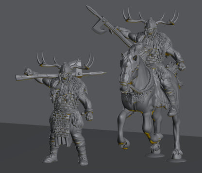 Savage Hillmen Elite Chieftain | 28mm Scale Fantasy Infantry Miniatures