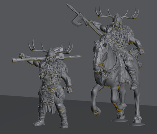 Savage Hillmen Elite Chieftain | 28mm Scale Fantasy Infantry Miniatures