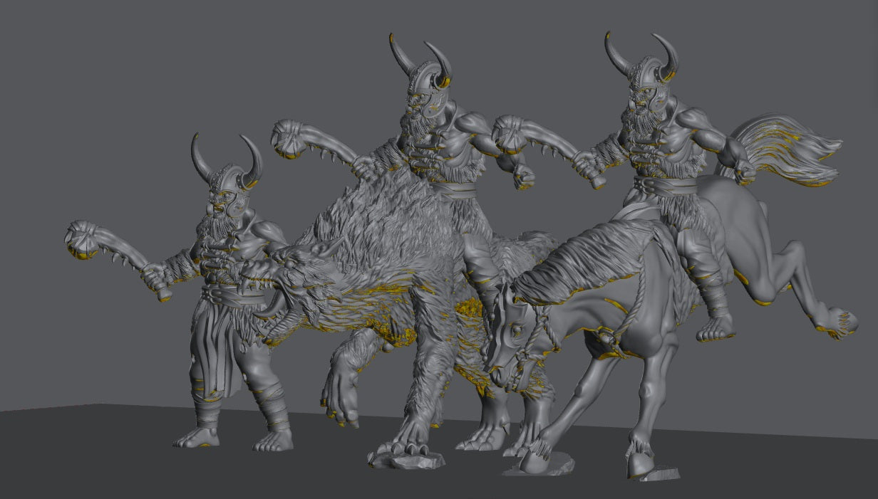 Savage Hillmen Chieftain | 28mm Scale Fantasy Infantry Miniatures