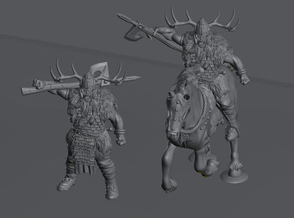 Savage Hillmen Elite Chieftain | 28mm Scale Fantasy Infantry Miniatures