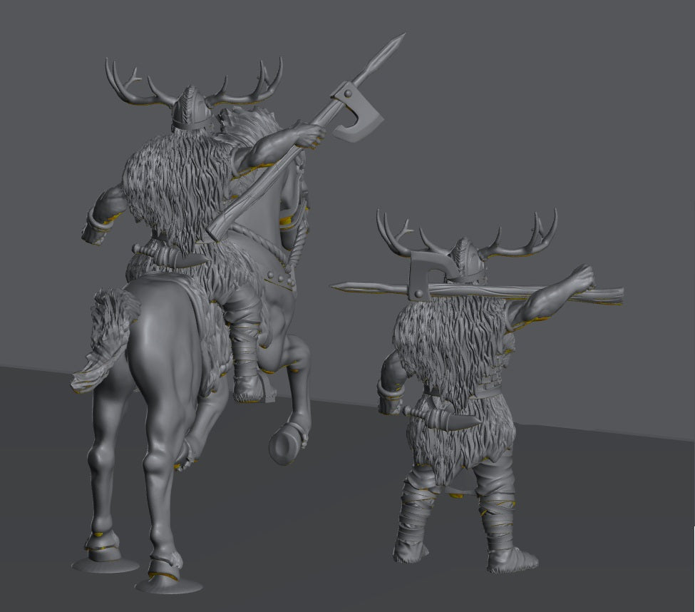 Savage Hillmen Elite Chieftain | 28mm Scale Fantasy Infantry Miniatures