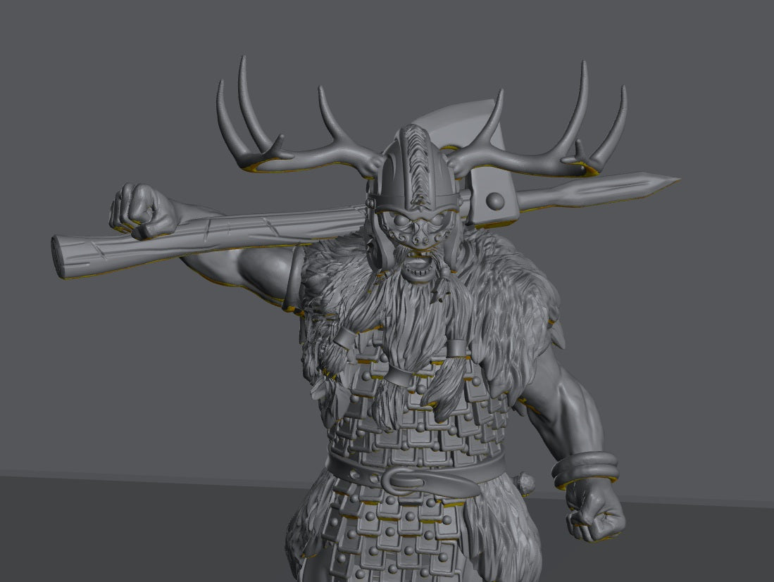 Savage Hillmen Elite Chieftain | 28mm Scale Fantasy Infantry Miniatures