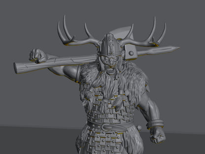 Savage Hillmen Elite Chieftain | 28mm Scale Fantasy Infantry Miniatures