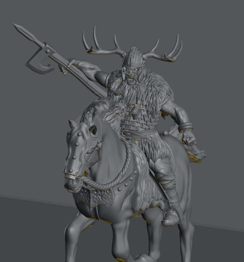 Savage Hillmen Elite Chieftain | 28mm Scale Fantasy Infantry Miniatures