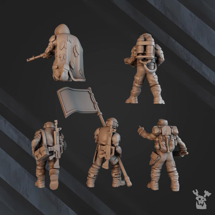 Guard Lead Detachment | 32/28mm Heroic-Scale Sci-Fi Infantry