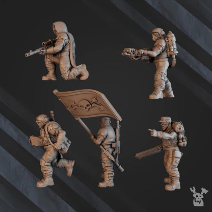 Guard Lead Detachment | 32/28mm Heroic-Scale Sci-Fi Infantry