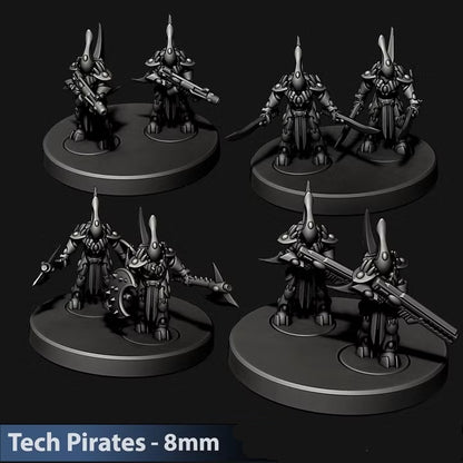 Tech Pirates Dark Suits | 8mm Epic Scale Sci-Fi Infantry Miniatures