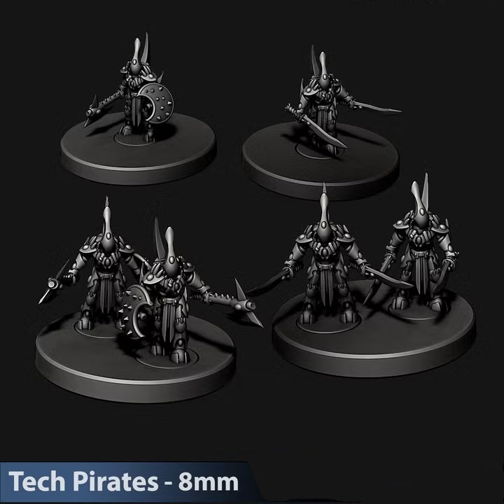 Tech Pirates Dark Suits | 8mm Epic Scale Sci-Fi Infantry Miniatures