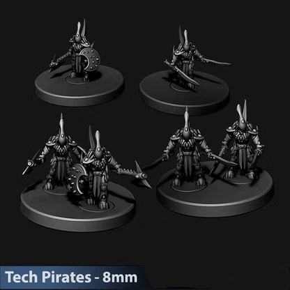Tech Pirates Dark Suits | 8mm Epic Scale Sci-Fi Infantry Miniatures