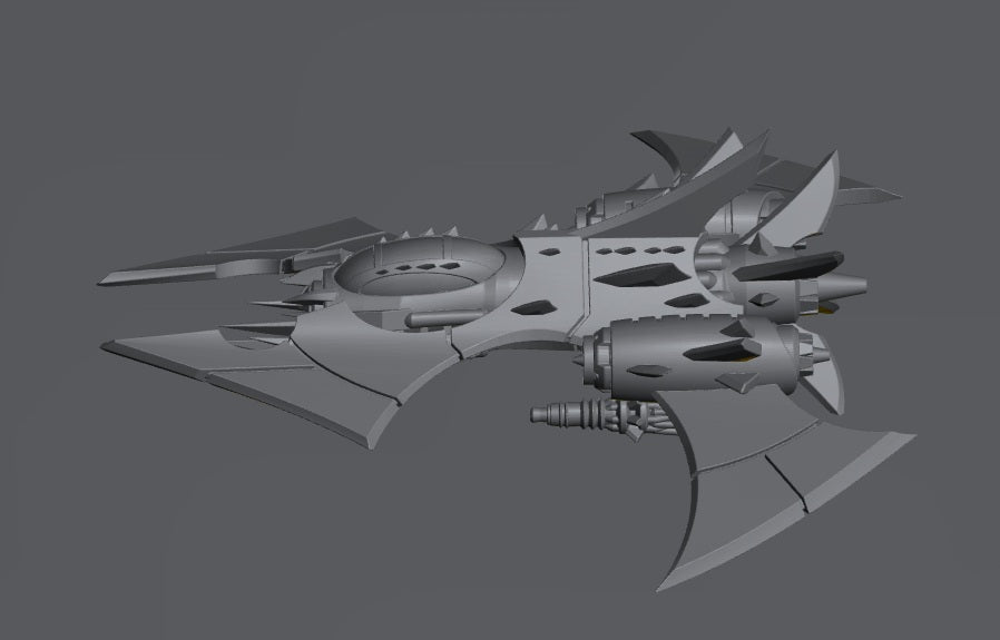Cursed Elves Fighters | 8mm Epic Scale Sci-Fi Vehicle Miniatures