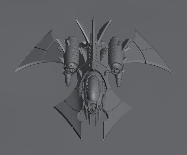 Cursed Elves Fighters | 8mm Epic Scale Sci-Fi Vehicle Miniatures