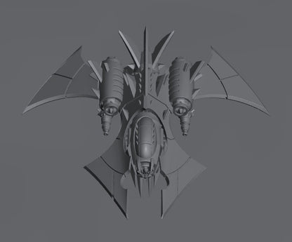 Cursed Elves Fighters | 8mm Epic Scale Sci-Fi Vehicle Miniatures