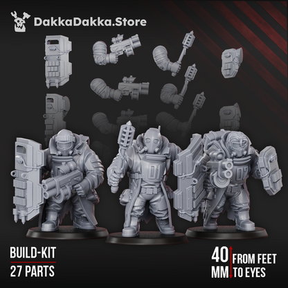Guard Mules | 32/28mm Heroic-Scale Sci-Fi  Monstrous Infantry Miniatures