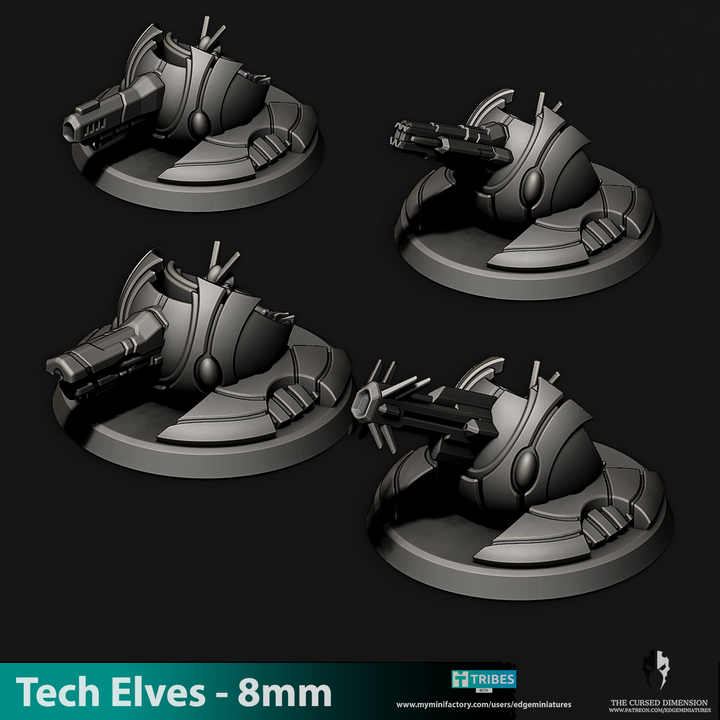 Tech Elves Heavy Weapon Platform | 8mm Epic Scale Sci-Fi Miniatures
