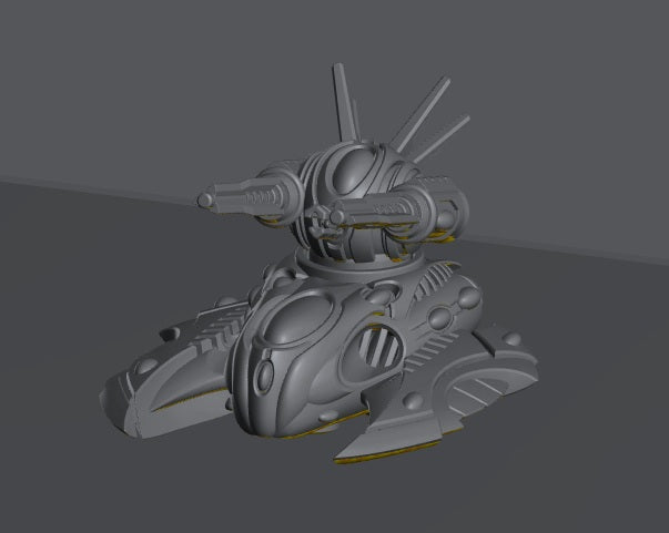 Tech Elves Fast Heavy Artillery Tank | 8mm Epic Scale Sci-Fi Vehicle Miniatures