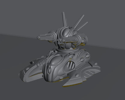 Tech Elves Fast Heavy Artillery Tank | 8mm Epic Scale Sci-Fi Vehicle Miniatures