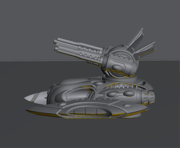 Tech Elves Fast Heavy Artillery Tank | 8mm Epic Scale Sci-Fi Vehicle Miniatures