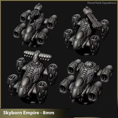 Skyborn Hover Tanks | 8mm Epic Scale Sci-Fi Walker Miniature