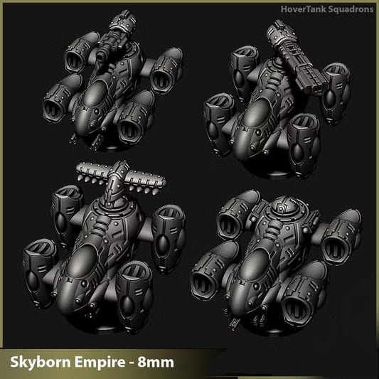 Skyborn Hover Tanks | 8mm Epic Scale Sci-Fi Walker Miniature