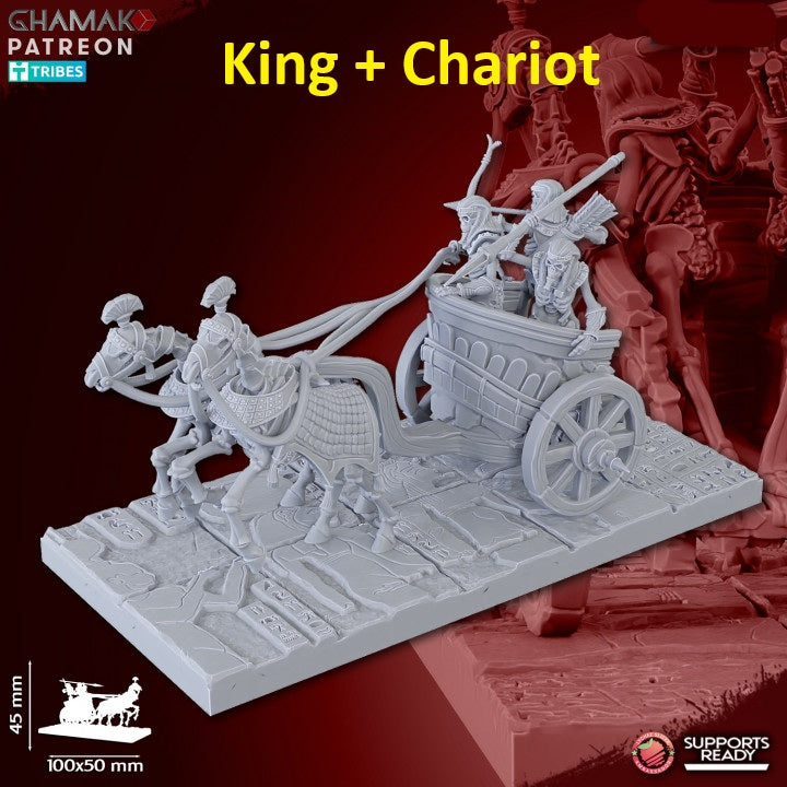 Undead Pharaohs Heroes | 28mm Heroic-Scale Fantasy Infantry Miniatures