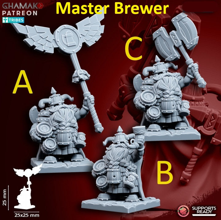 Dwarf Clan Heroes | 28mm Heroic-Scale Fantasy Infantry Miniatures