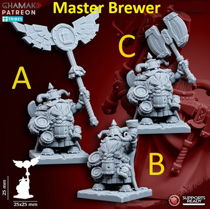 Dwarf Clan Heroes | 28mm Heroic-Scale Fantasy Infantry Miniatures
