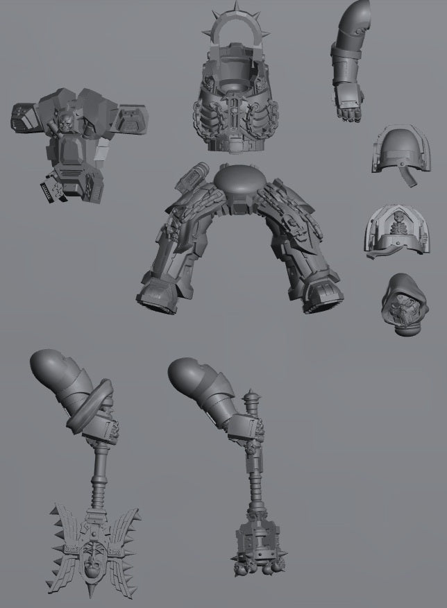 Pontifex Of War | 32/28mm Heroic-Scale Sci-Fi Leader