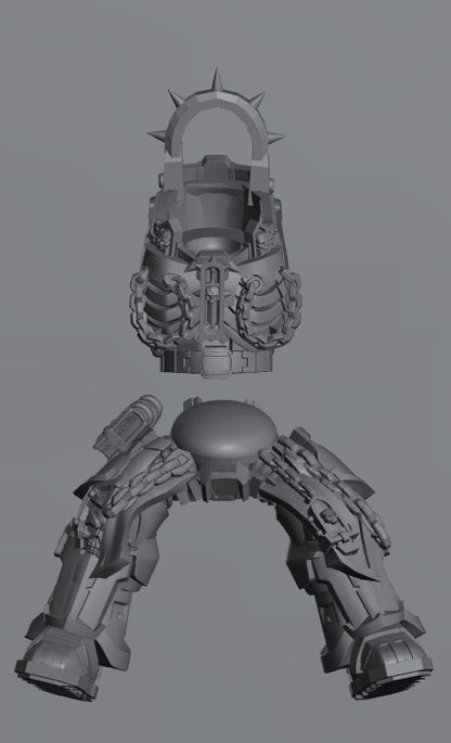 Pontifex Of War | 32/28mm Heroic-Scale Sci-Fi Leader