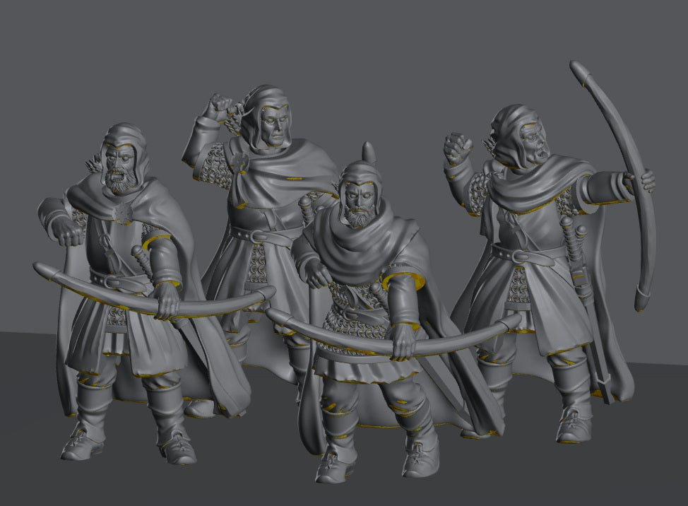 Human Rangers | 28mm Scale Fantasy Infantry Miniatures