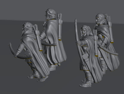 Human Rangers | 28mm Scale Fantasy Infantry Miniatures