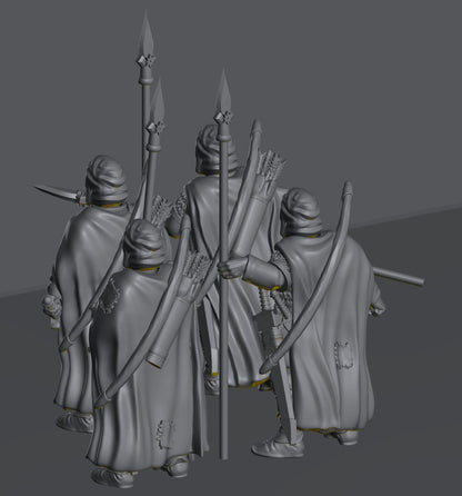 Human Rangers | 28mm Scale Fantasy Infantry Miniatures
