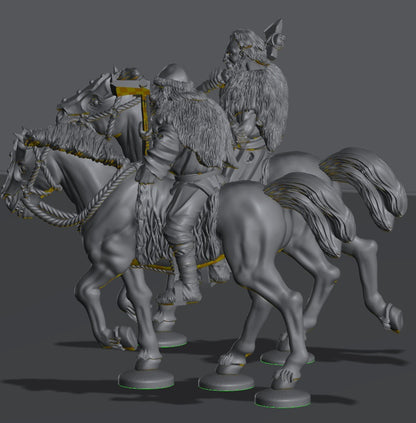 Hillmen Raiders Riders | 28mm Scale Fantasy Infantry Miniatures