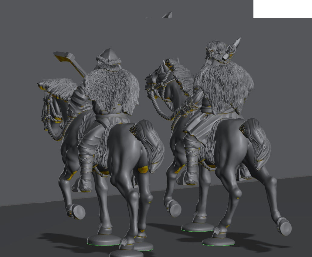 Hillmen Raiders Riders | 28mm Scale Fantasy Infantry Miniatures