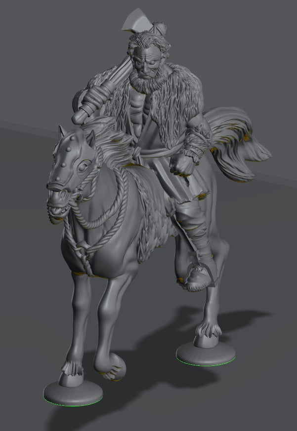 Hillmen Raiders Riders | 28mm Scale Fantasy Infantry Miniatures