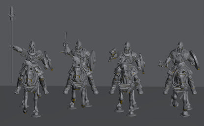Hillmen Wildling Riders | 28mm Scale Fantasy Infantry Miniatures