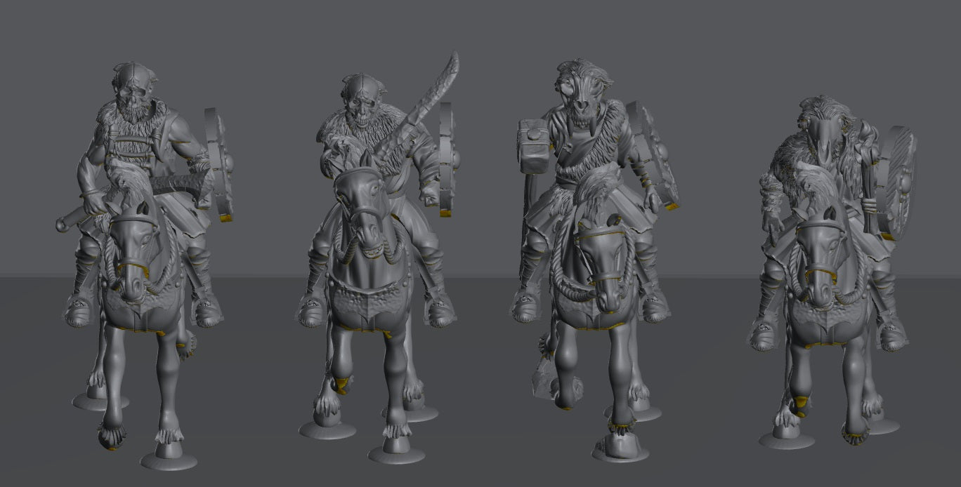 Savage Hillmen Riders | 28mm Scale Fantasy Infantry Miniatures