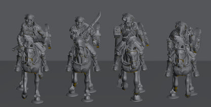 Savage Hillmen Riders | 28mm Scale Fantasy Infantry Miniatures