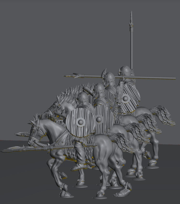 Hillmen Wildling Riders | 28mm Scale Fantasy Infantry Miniatures