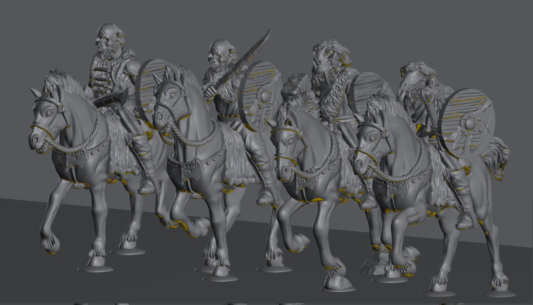 Savage Hillmen Riders | 28mm Scale Fantasy Infantry Miniatures