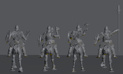 Hillmen Wildling Riders | 28mm Scale Fantasy Infantry Miniatures