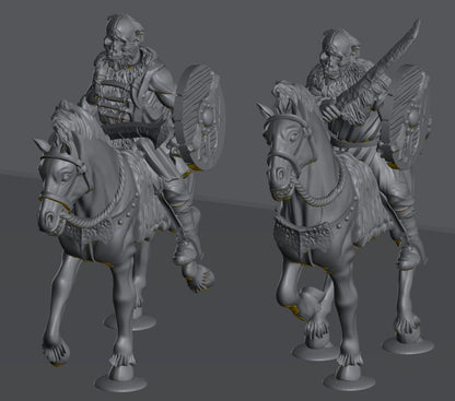 Savage Hillmen Riders | 28mm Scale Fantasy Infantry Miniatures
