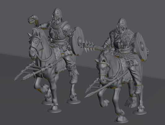 Hillmen Wildling Riders | 28mm Scale Fantasy Infantry Miniatures